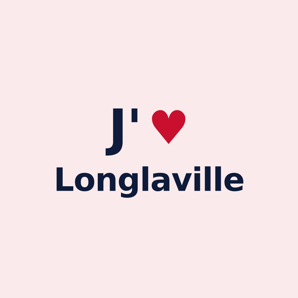 Magnet personnalisé Longlaville — design J'aime Longlaville