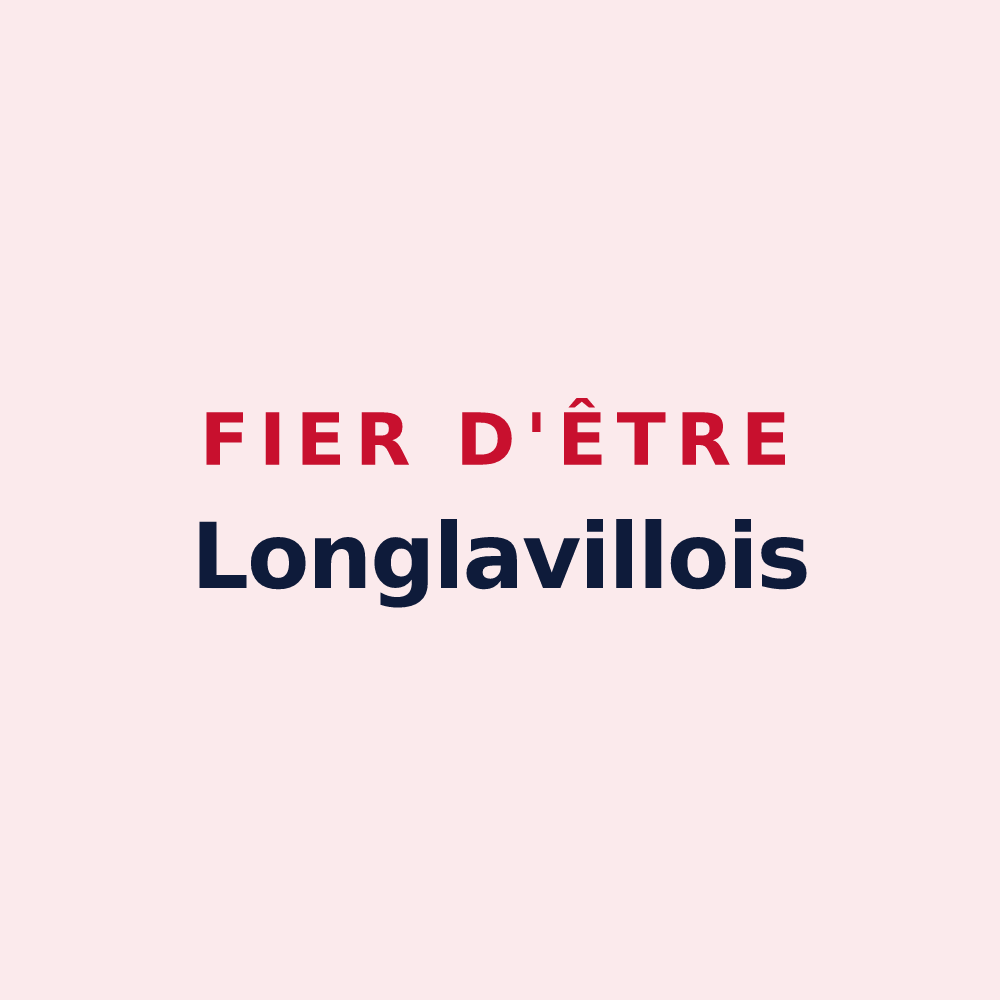 Magnet « Fier d'être Longlavillois » — design pour Longlaville
