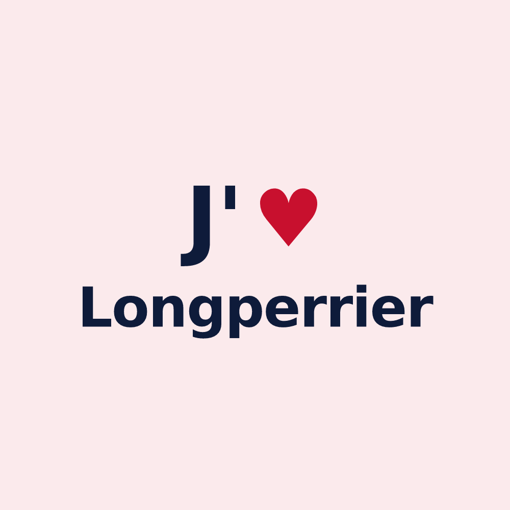 Magnet personnalisé Longperrier — design J'aime Longperrier