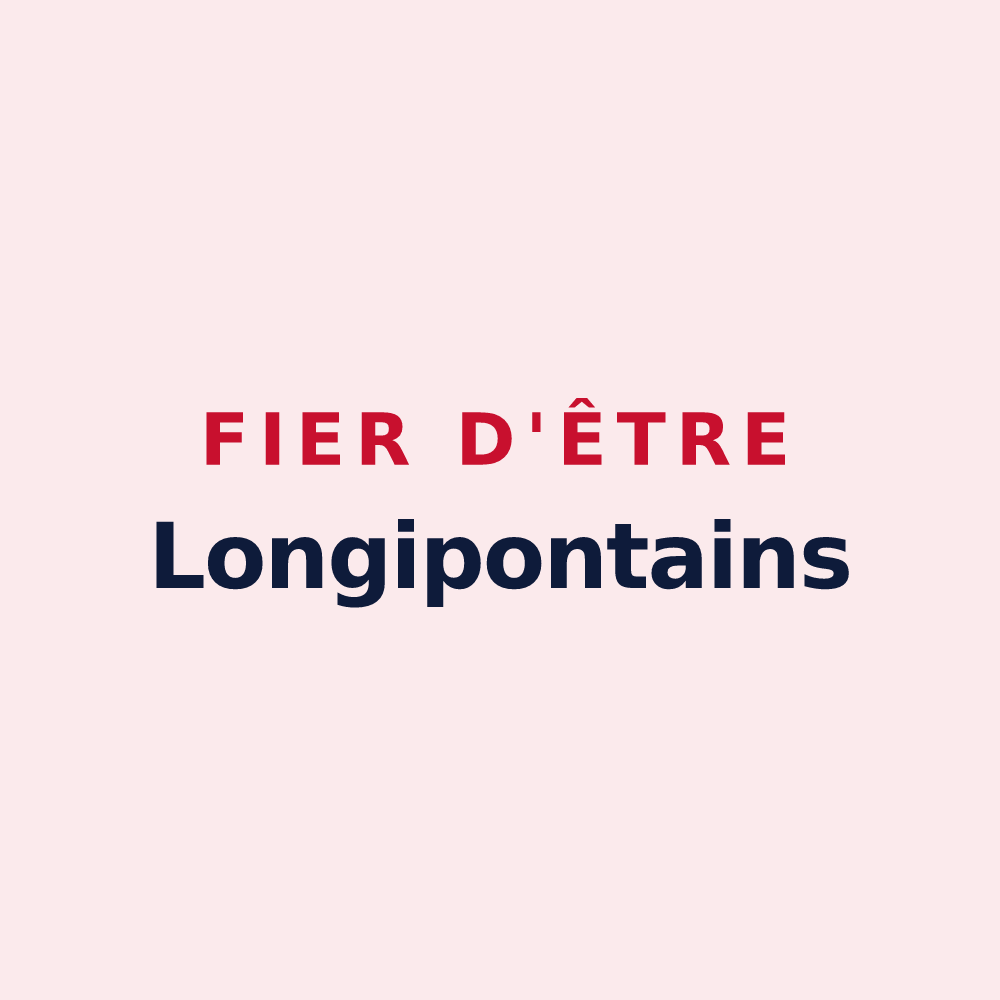 Magnet « Fier d'être Longipontains » — design pour Longpont-sur-Orge