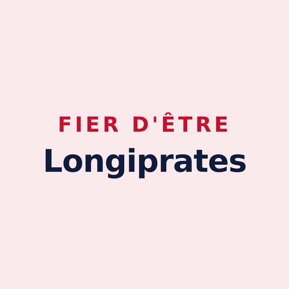 Magnet « Fier d'être Longiprates » — design pour Longpré-les-Corps-Saints