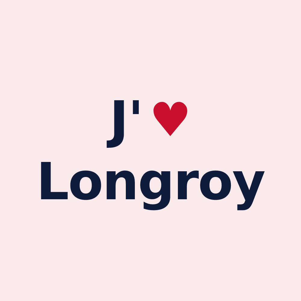 Magnet personnalisé Longroy — design J'aime Longroy