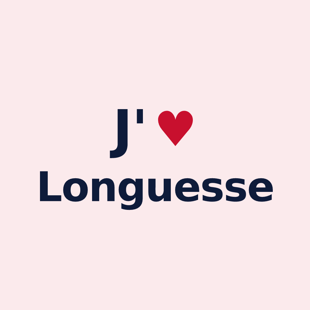 Magnet personnalisé Longuesse — design J'aime Longuesse