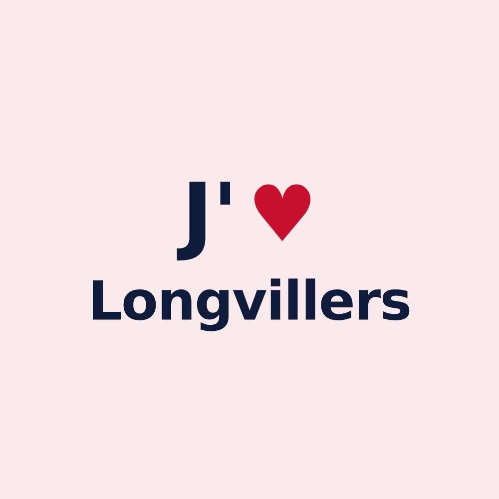 Magnet personnalisé Longvillers — design J'aime Longvillers