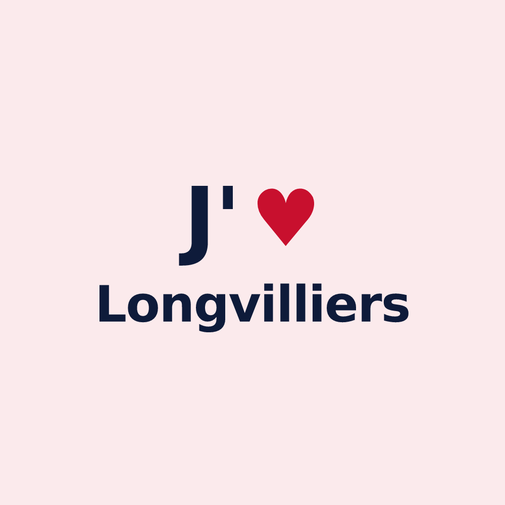 Magnet personnalisé Longvilliers — design J'aime Longvilliers