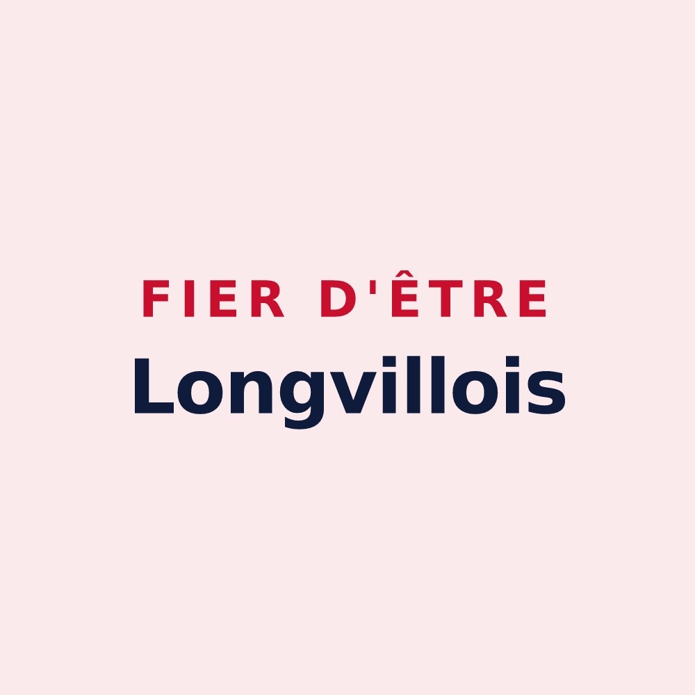 Magnet « Fier d'être Longvillois » — design pour Longvilliers