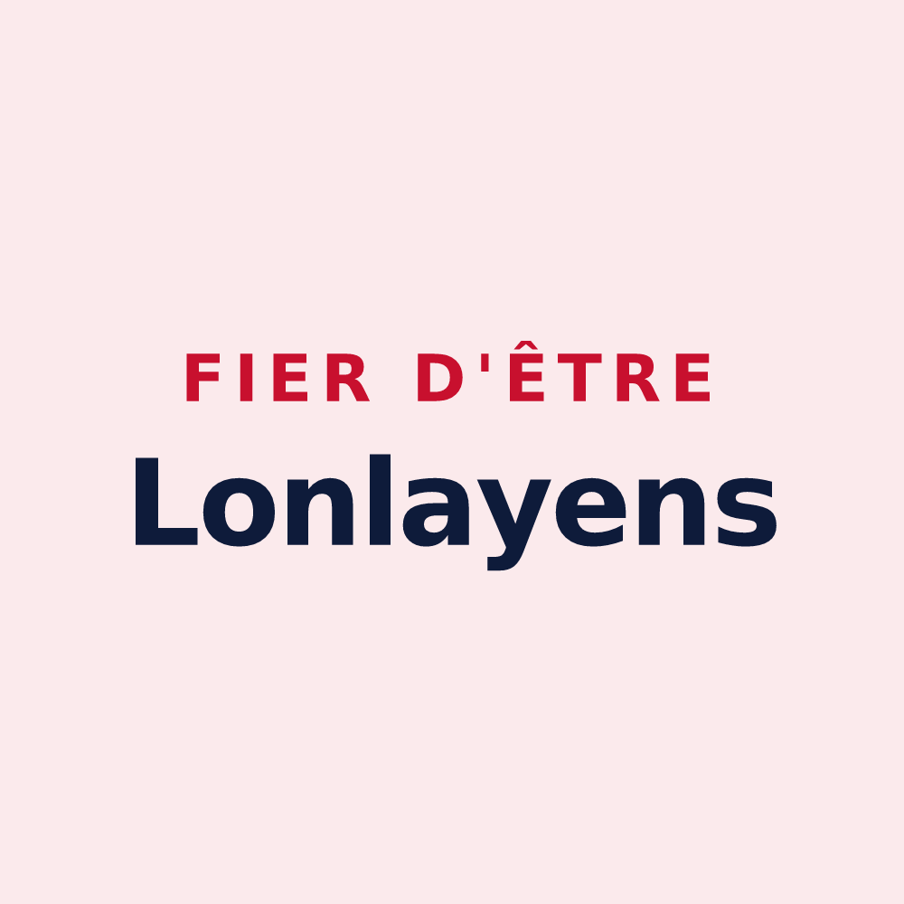 Magnet « Fier d'être Lonlayens » — design pour Lonlay-le-Tesson