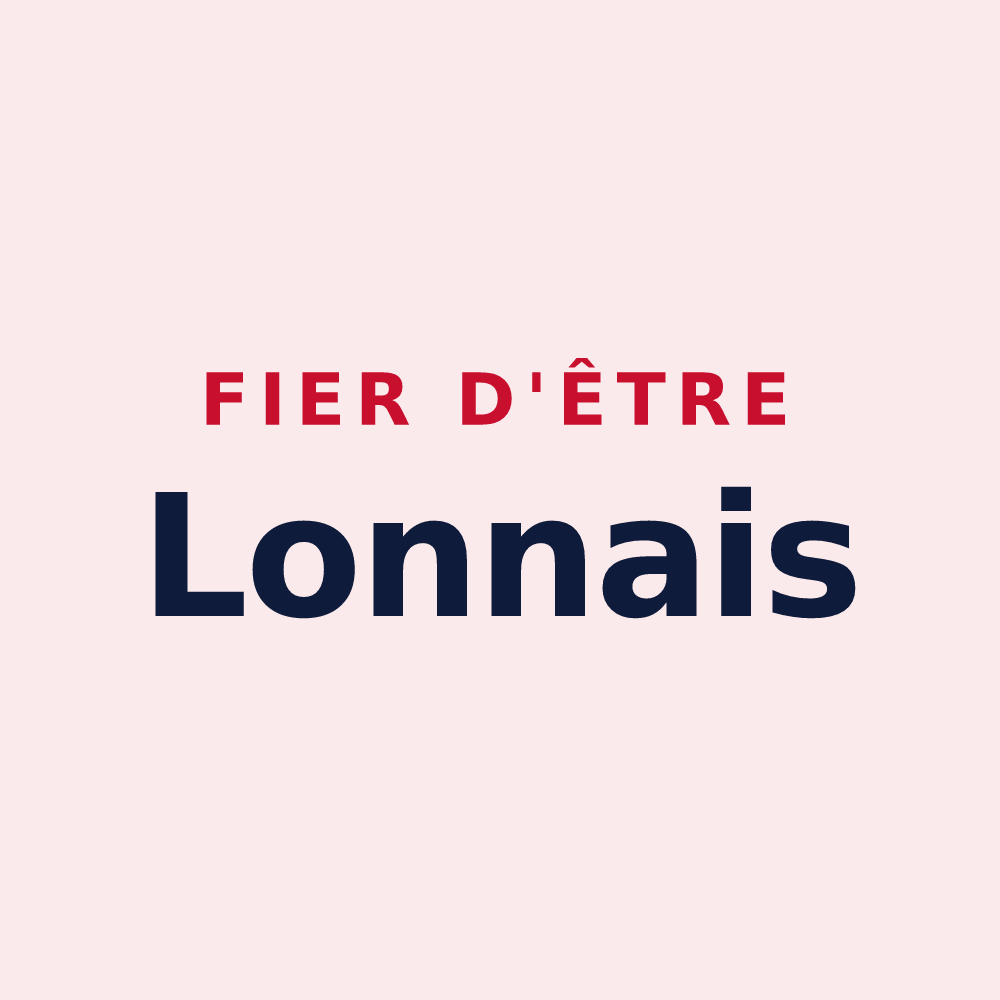 Magnet « Fier d'être Lonnais » — design pour Lonnes