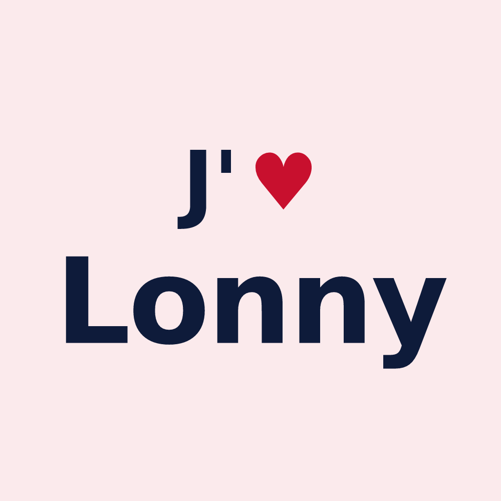 Magnet personnalisé Lonny — design J'aime Lonny