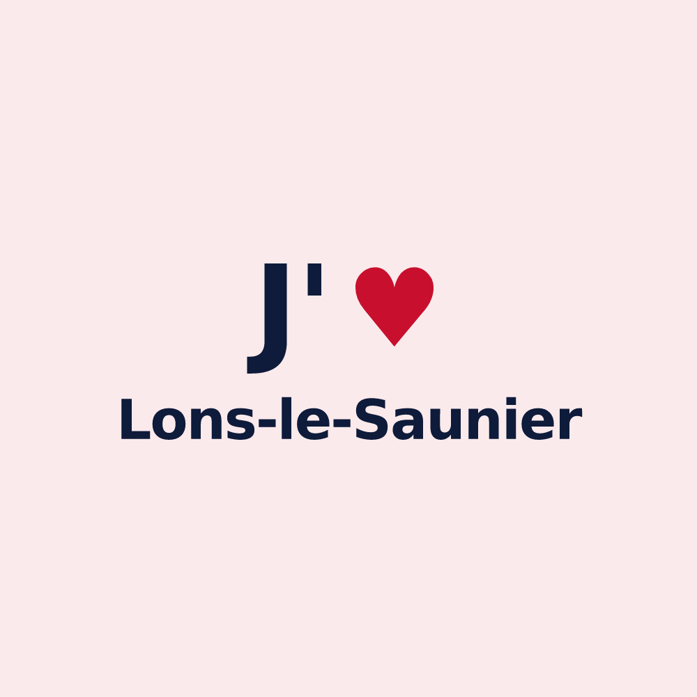 Magnet personnalisé Lons-le-Saunier — design J'aime Lons-le-Saunier