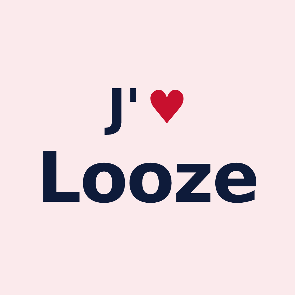 Magnet personnalisé Looze — design J'aime Looze