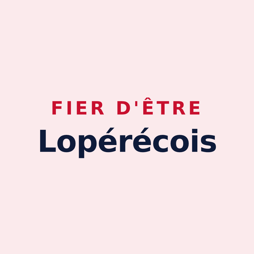 Magnet « Fier d'être Lopérécois » — design pour Lopérec