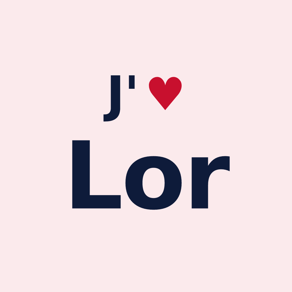 Magnet personnalisé Lor — design J'aime Lor