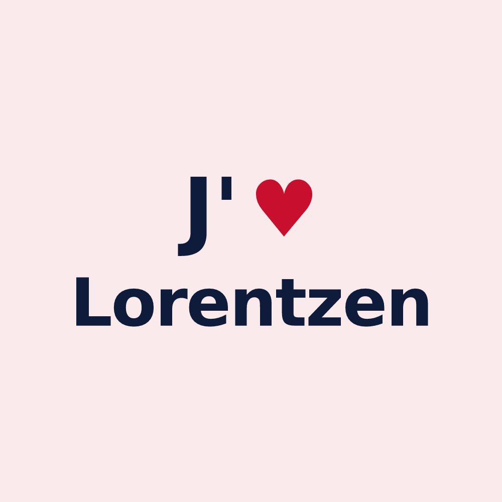 Magnet personnalisé Lorentzen — design J'aime Lorentzen