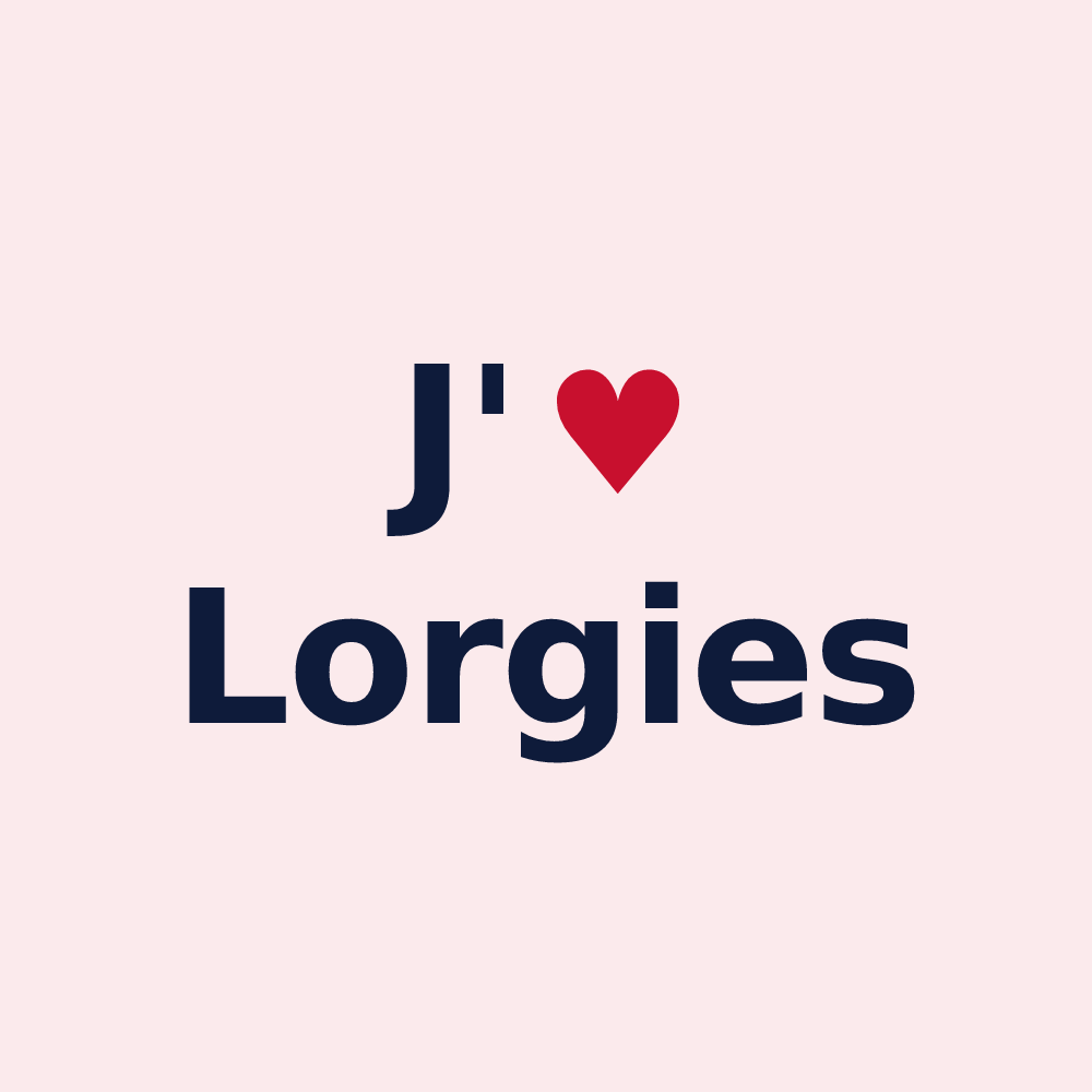Magnet personnalisé Lorgies — design J'aime Lorgies
