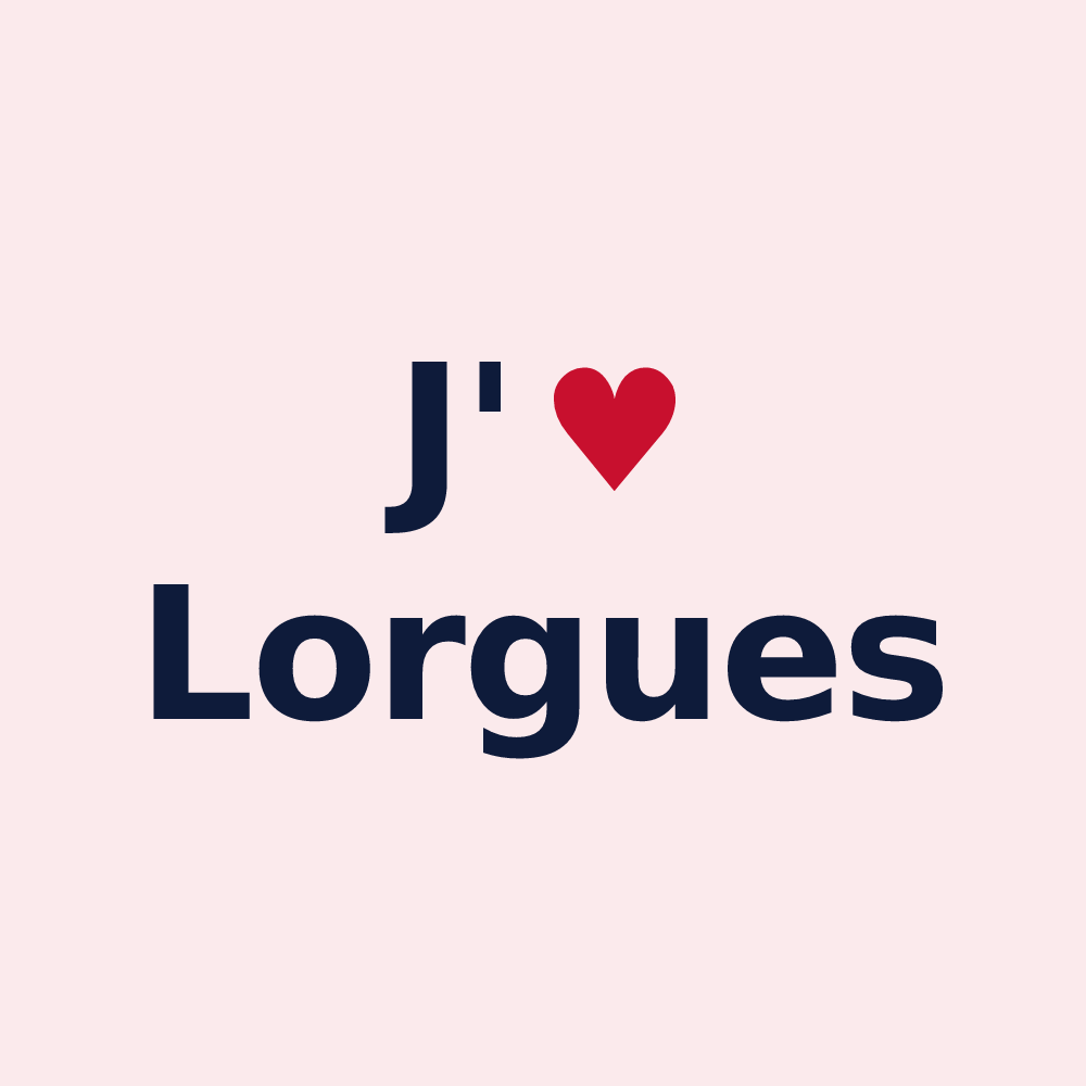 Magnet personnalisé Lorgues — design J'aime Lorgues