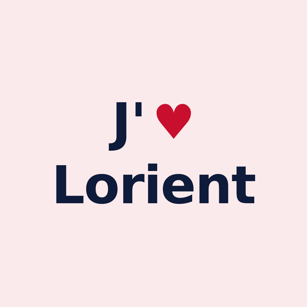 Magnet personnalisé Lorient — design J'aime Lorient
