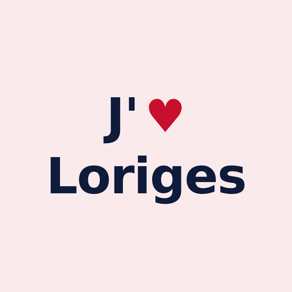 Magnet personnalisé Loriges — design J'aime Loriges