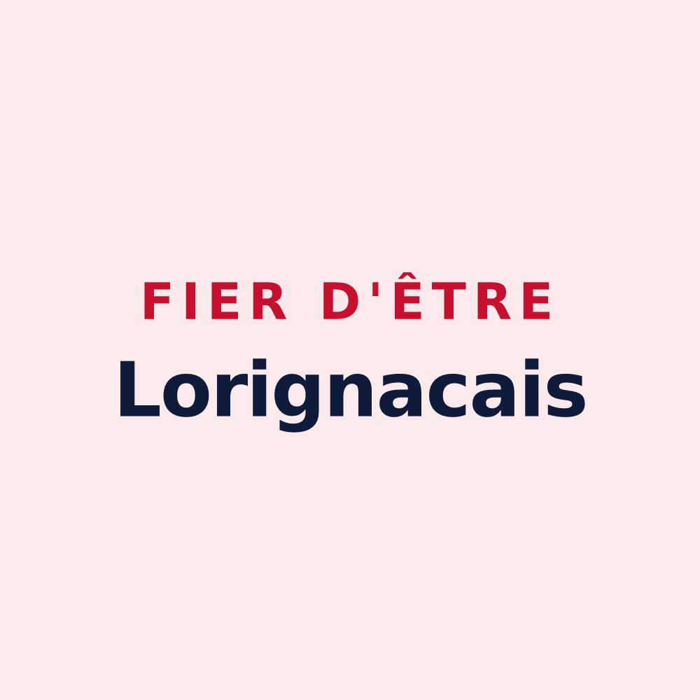 Magnet « Fier d'être Lorignacais » — design pour Lorignac