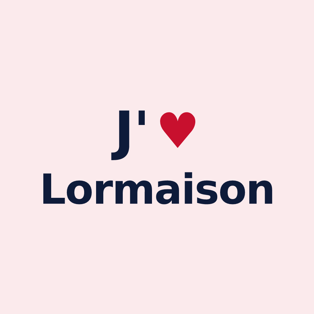 Magnet personnalisé Lormaison — design J'aime Lormaison