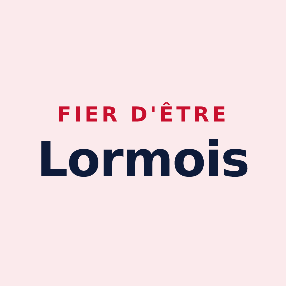 Magnet « Fier d'être Lormois » — design pour Lormes