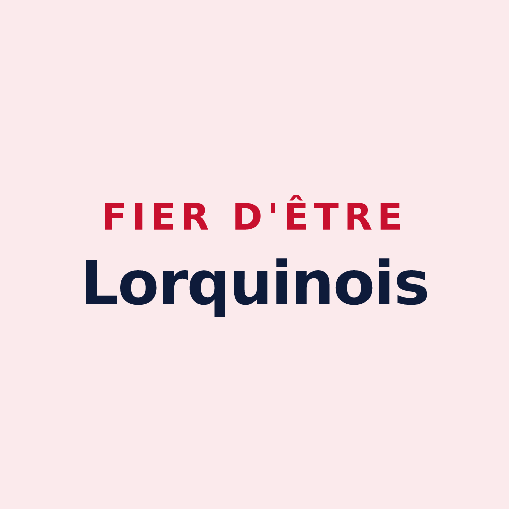 Magnet « Fier d'être Lorquinois » — design pour Lorquin