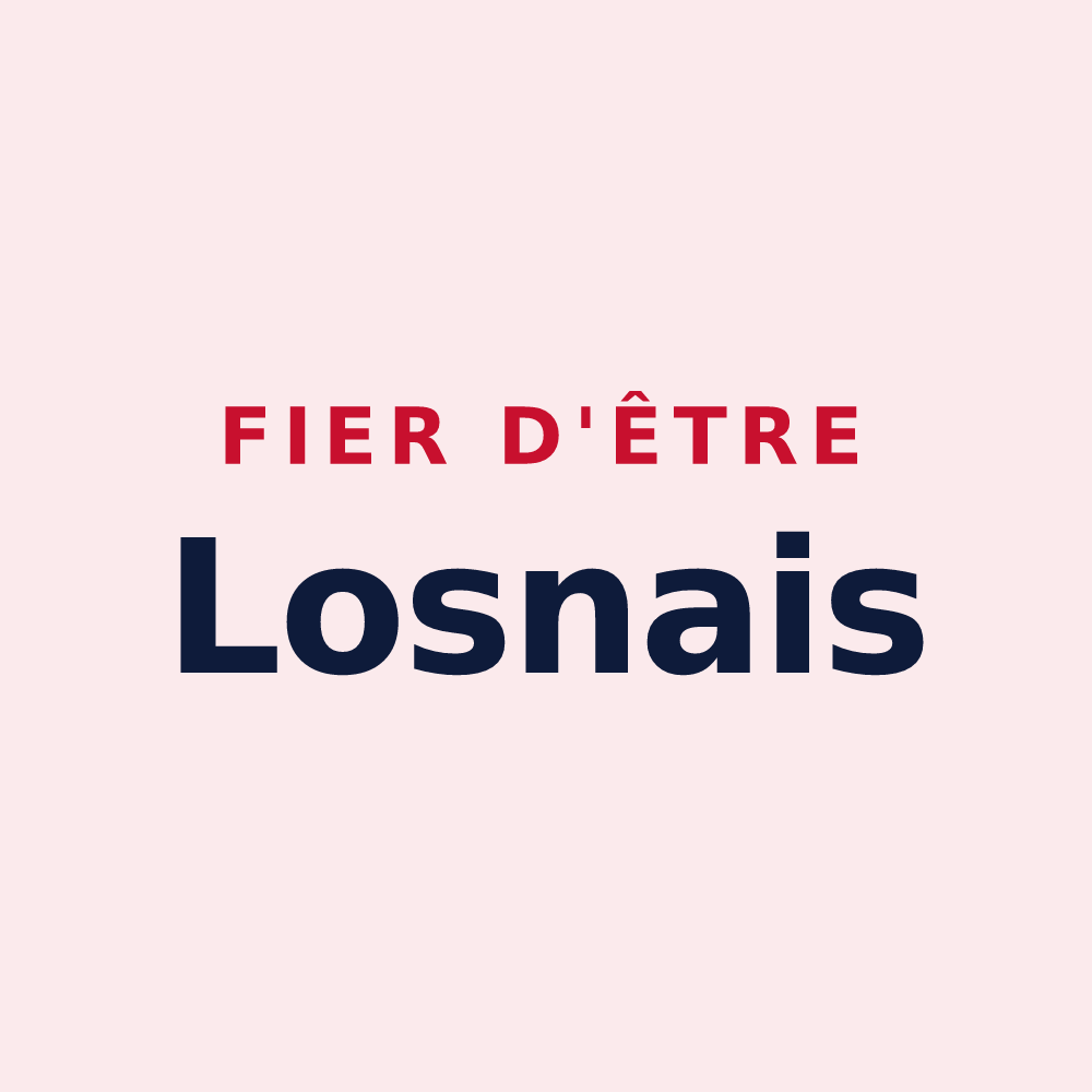 Magnet « Fier d'être Losnais » — design pour Losne