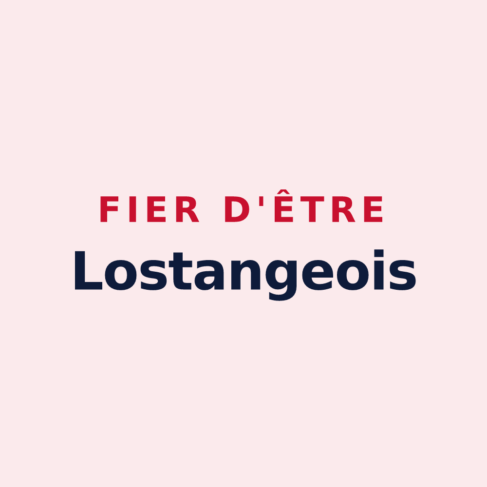 Magnet « Fier d'être Lostangeois » — design pour Lostanges