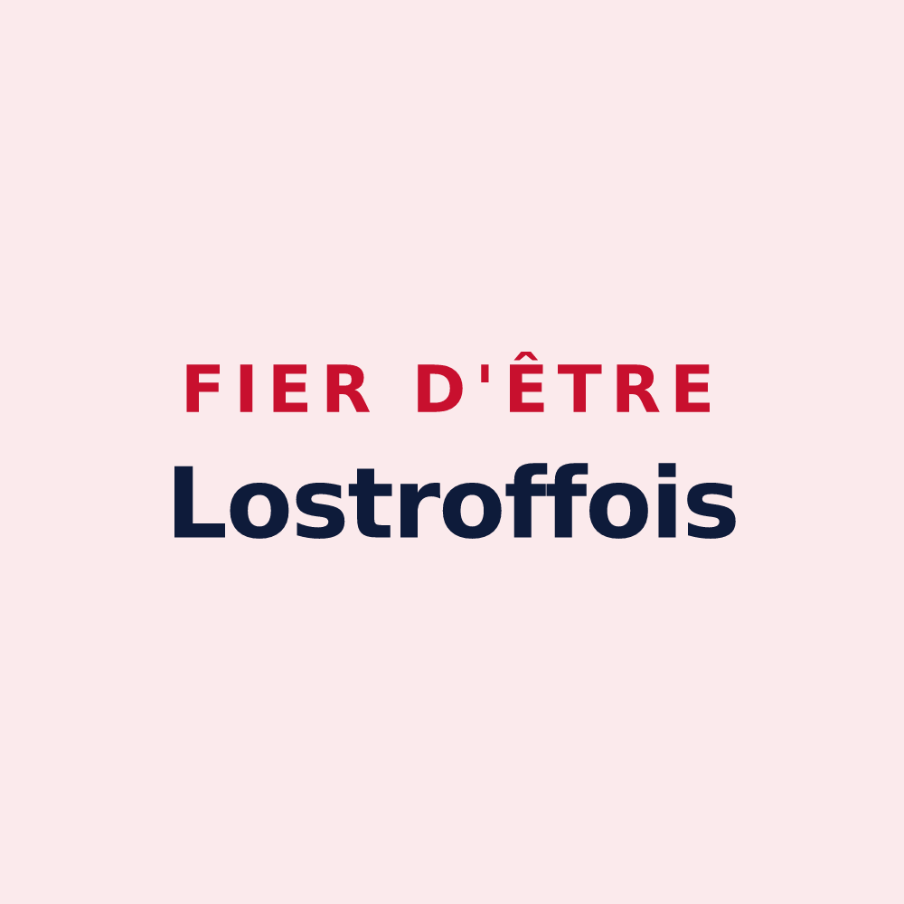 Magnet « Fier d'être Lostroffois » — design pour Lostroff