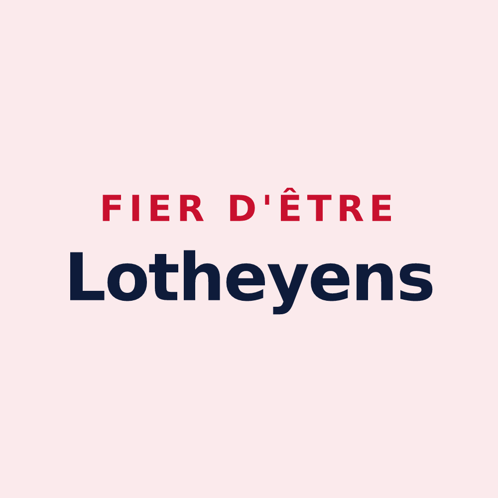 Magnet « Fier d'être Lotheyens » — design pour Lothey