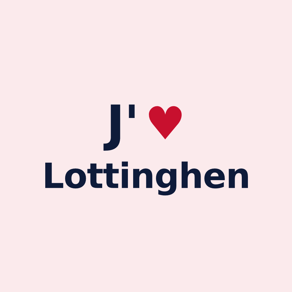 Magnet personnalisé Lottinghen — design J'aime Lottinghen