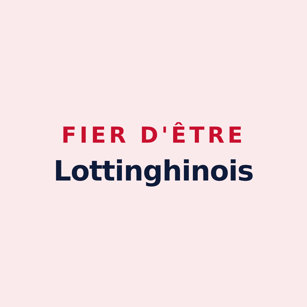 Magnet « Fier d'être Lottinghinois » — design pour Lottinghen
