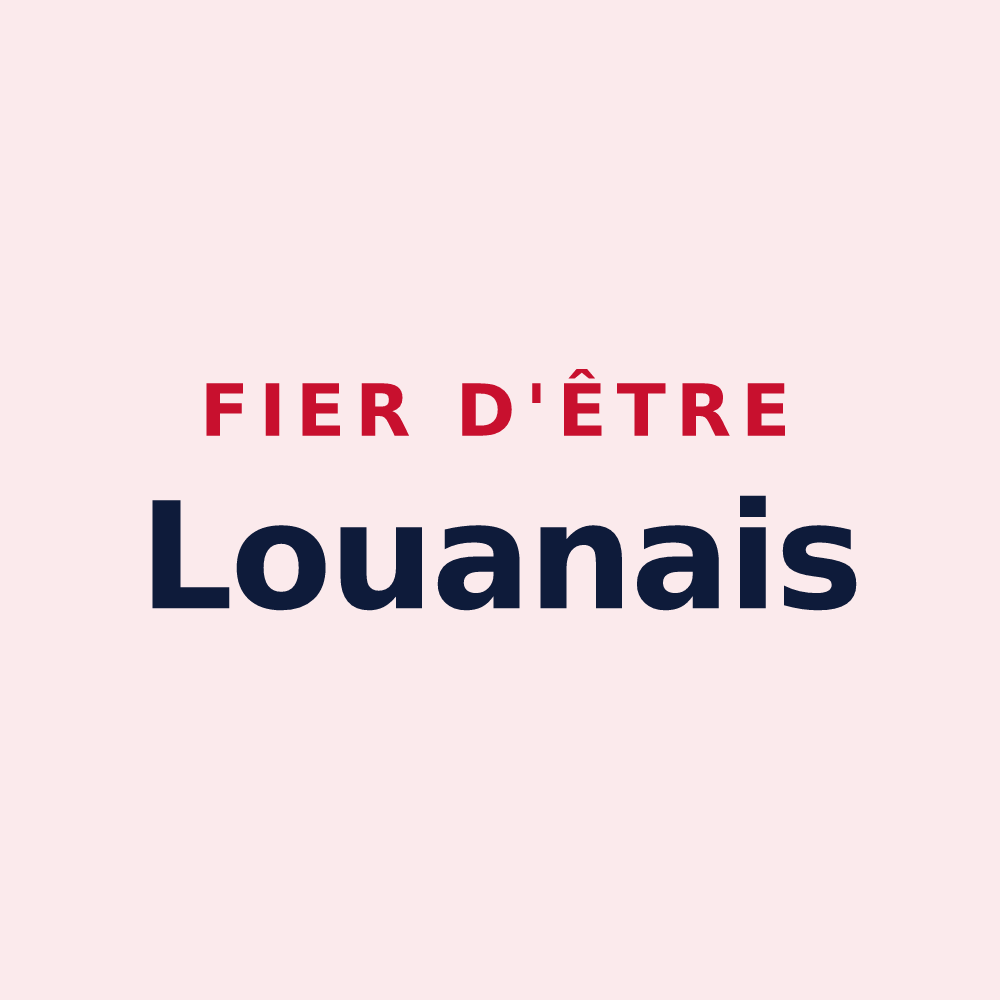 Magnet « Fier d'être Louanais » — design pour Louan-Villegruis-Fontaine