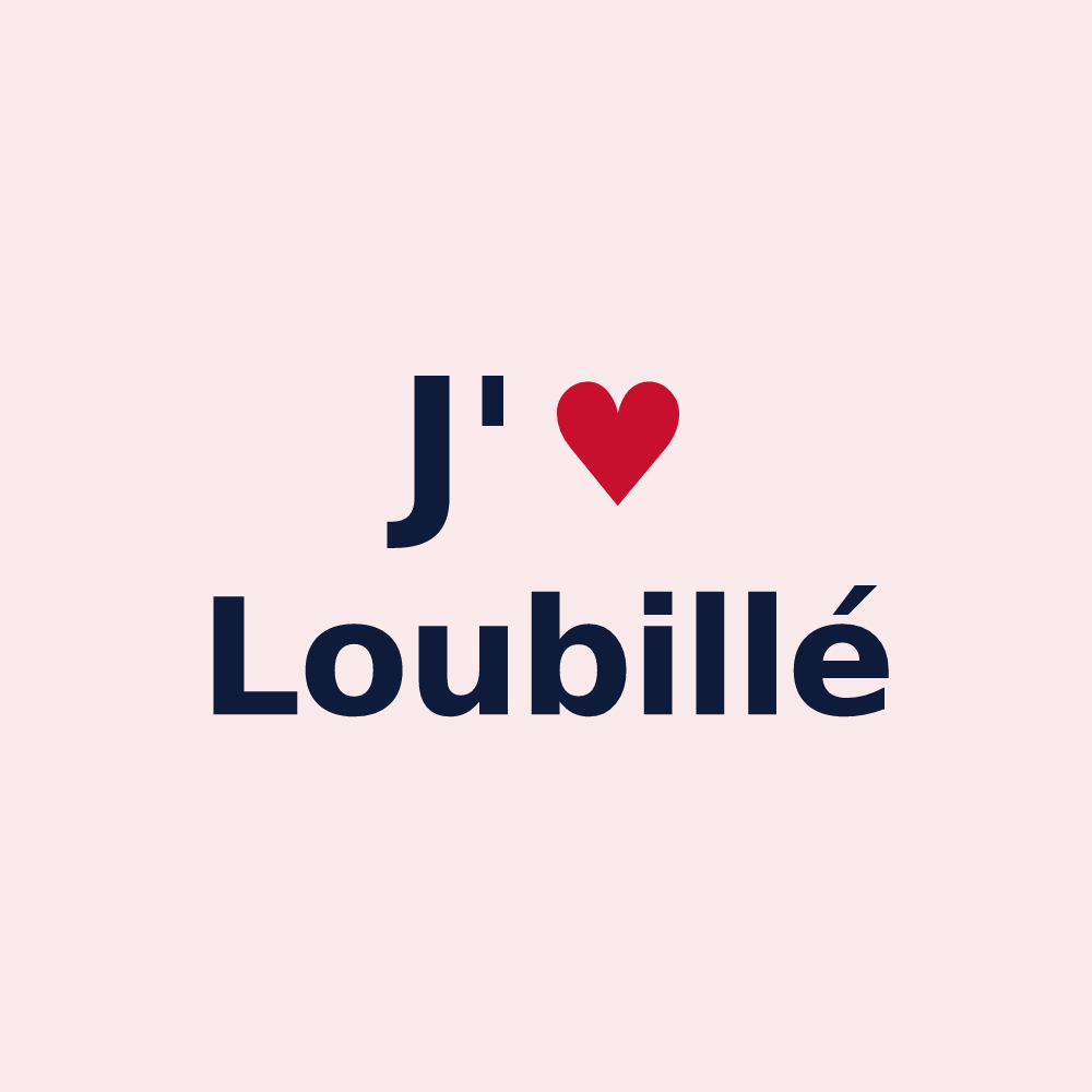 Magnet personnalisé Loubillé — design J'aime Loubillé