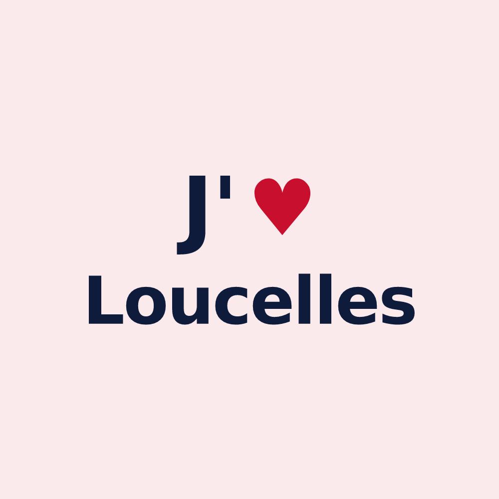 Magnet personnalisé Loucelles — design J'aime Loucelles