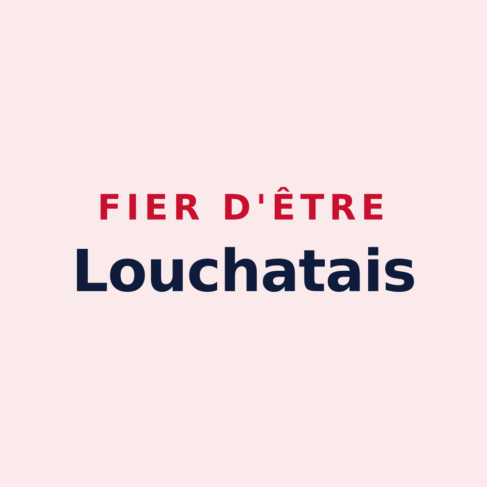 Magnet « Fier d'être Louchatais » — design pour Louchats