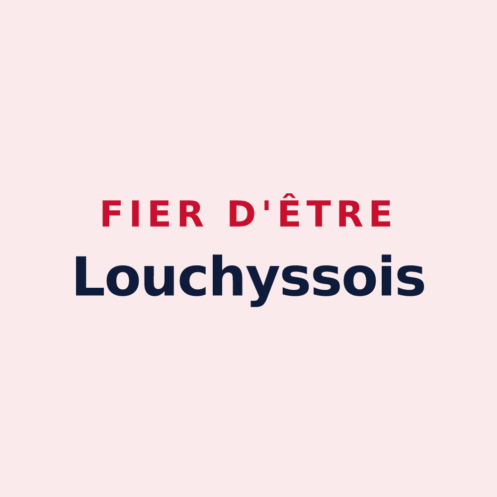 Magnet « Fier d'être Louchyssois » — design pour Louchy-Montfand
