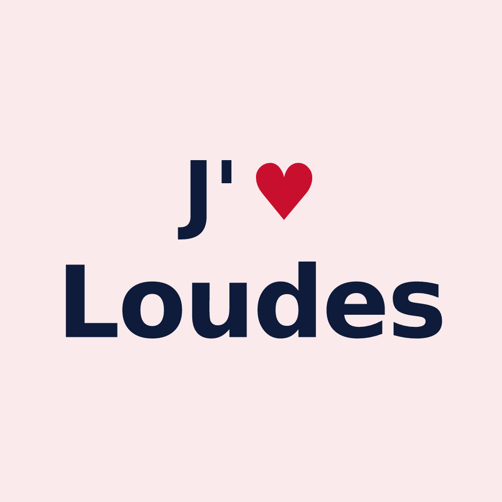 Magnet personnalisé Loudes — design J'aime Loudes