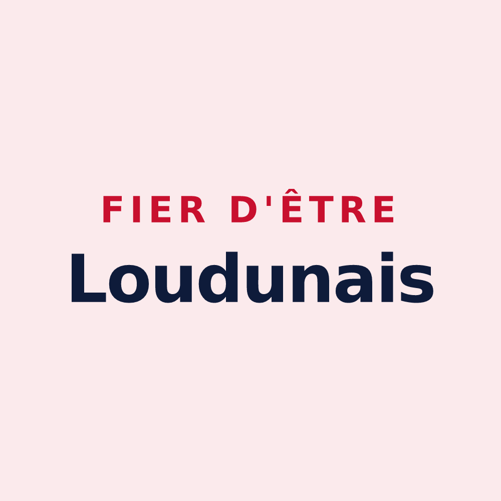 Magnet « Fier d'être Loudunais » — design pour Loudun