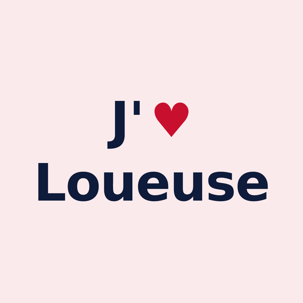 Magnet personnalisé Loueuse — design J'aime Loueuse