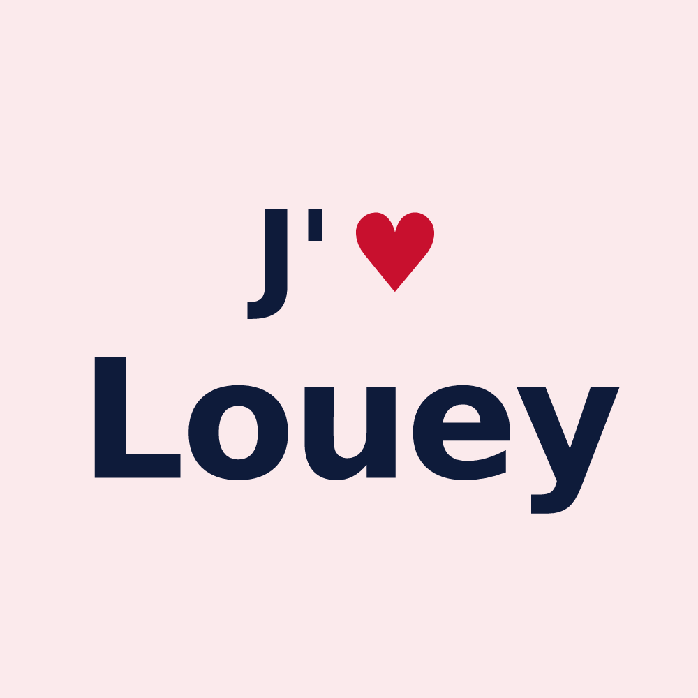 Magnet personnalisé Louey — design J'aime Louey