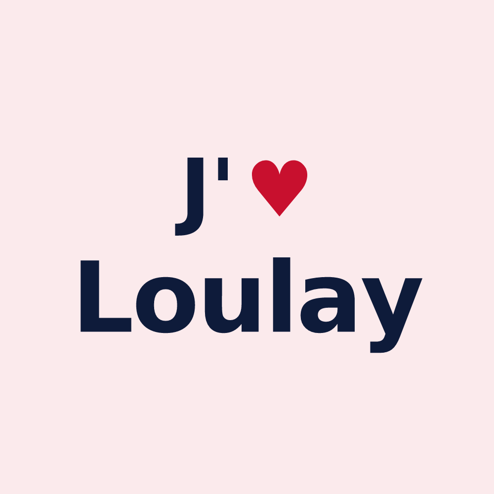 Magnet personnalisé Loulay — design J'aime Loulay