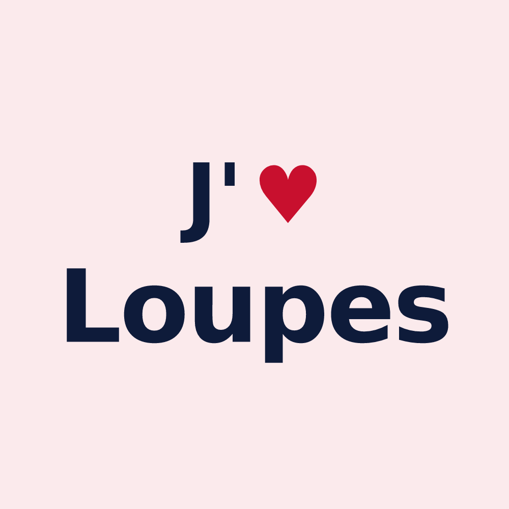 Magnet personnalisé Loupes — design J'aime Loupes