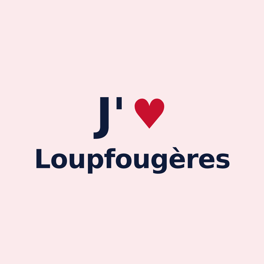 Magnet personnalisé Loupfougères — design J'aime Loupfougères