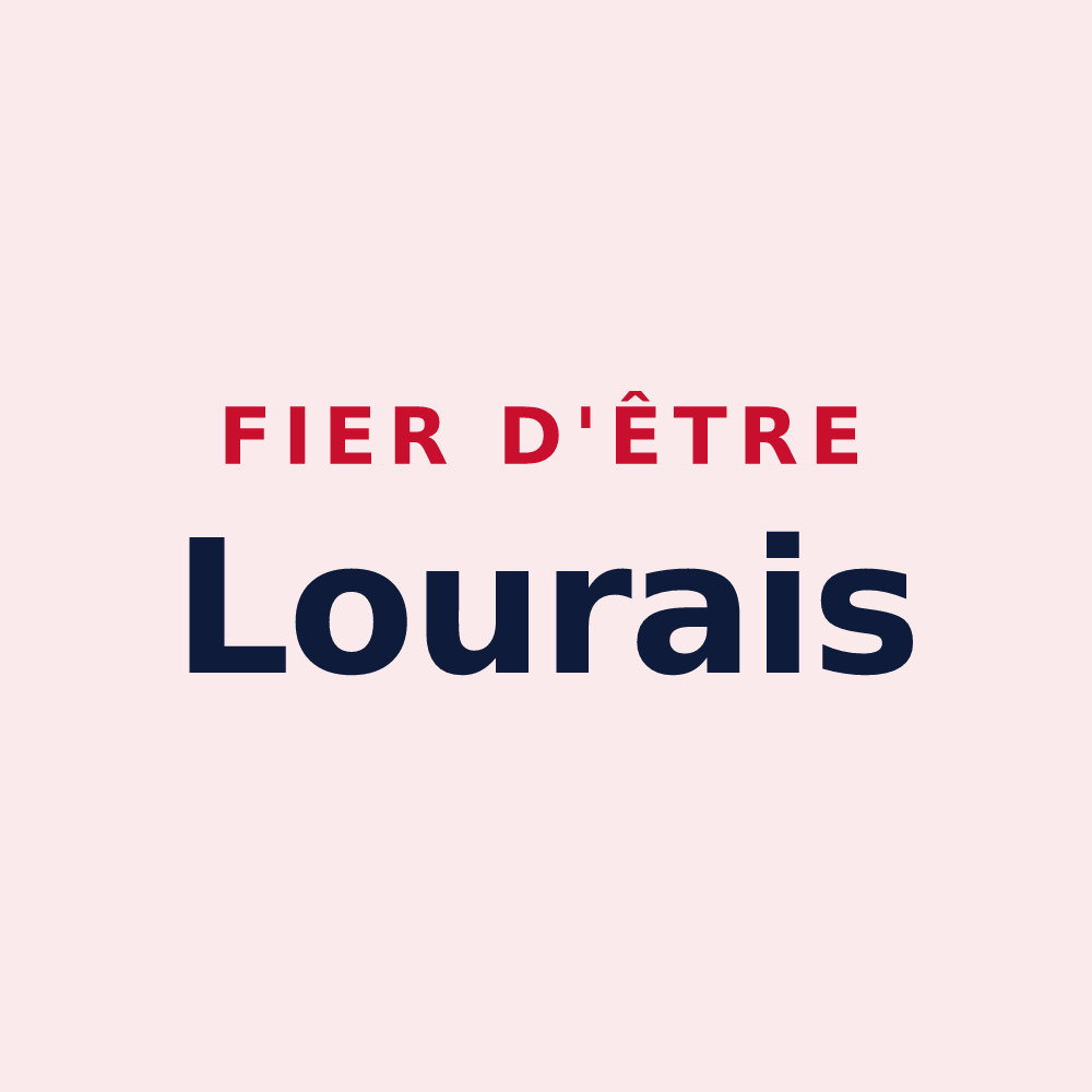 Magnet « Fier d'être Lourais » — design pour Loures-Barousse