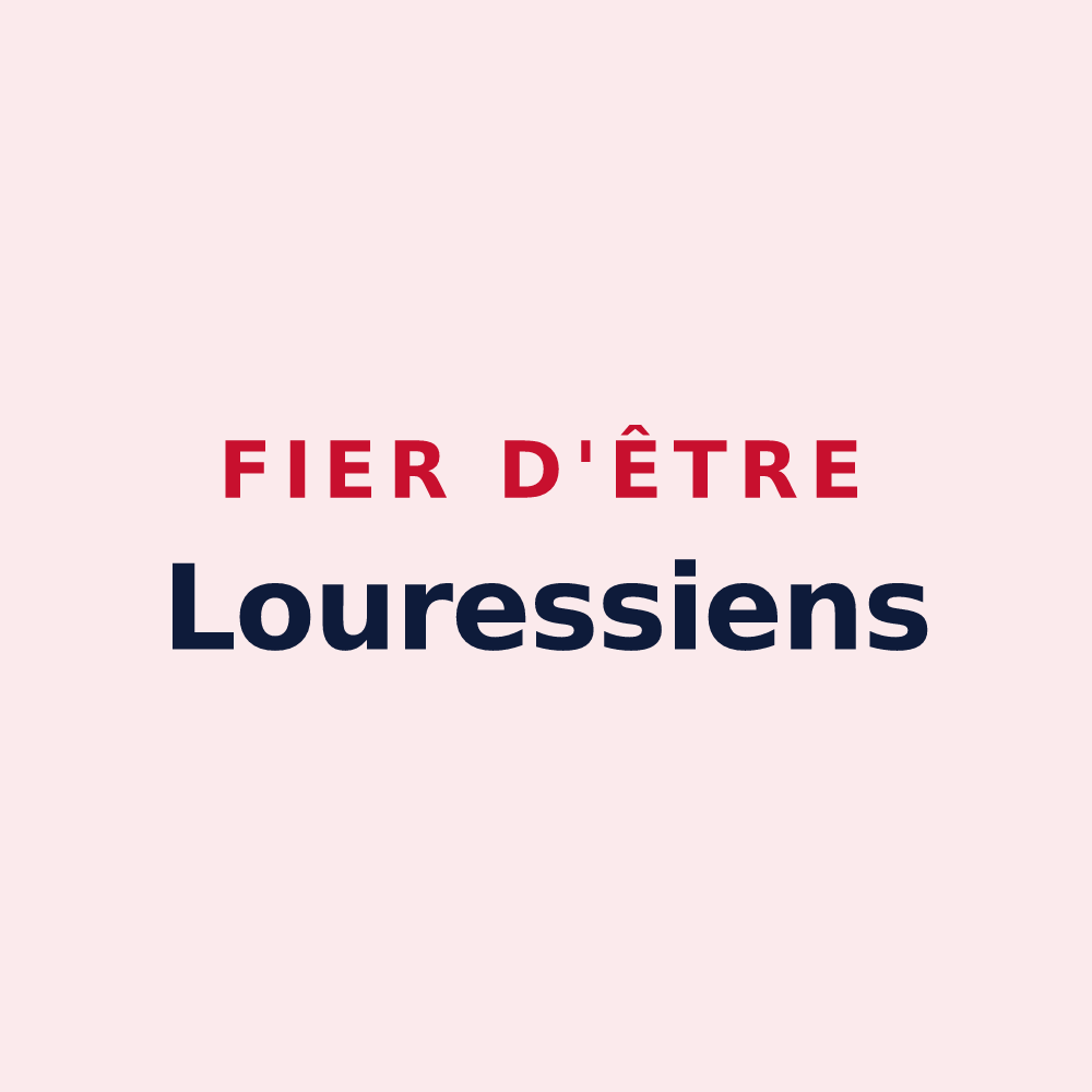 Magnet « Fier d'être Louressiens » — design pour Louresse-Rochemenier