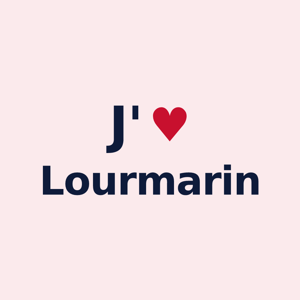 Magnet personnalisé Lourmarin — design J'aime Lourmarin