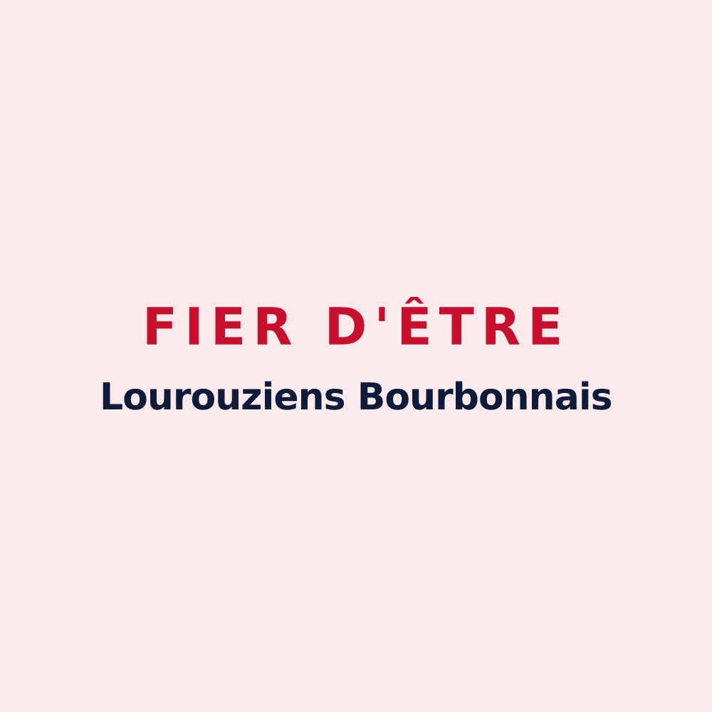 Magnet « Fier d'être Lourouziens Bourbonnais » — design pour Louroux-Bourbonnais