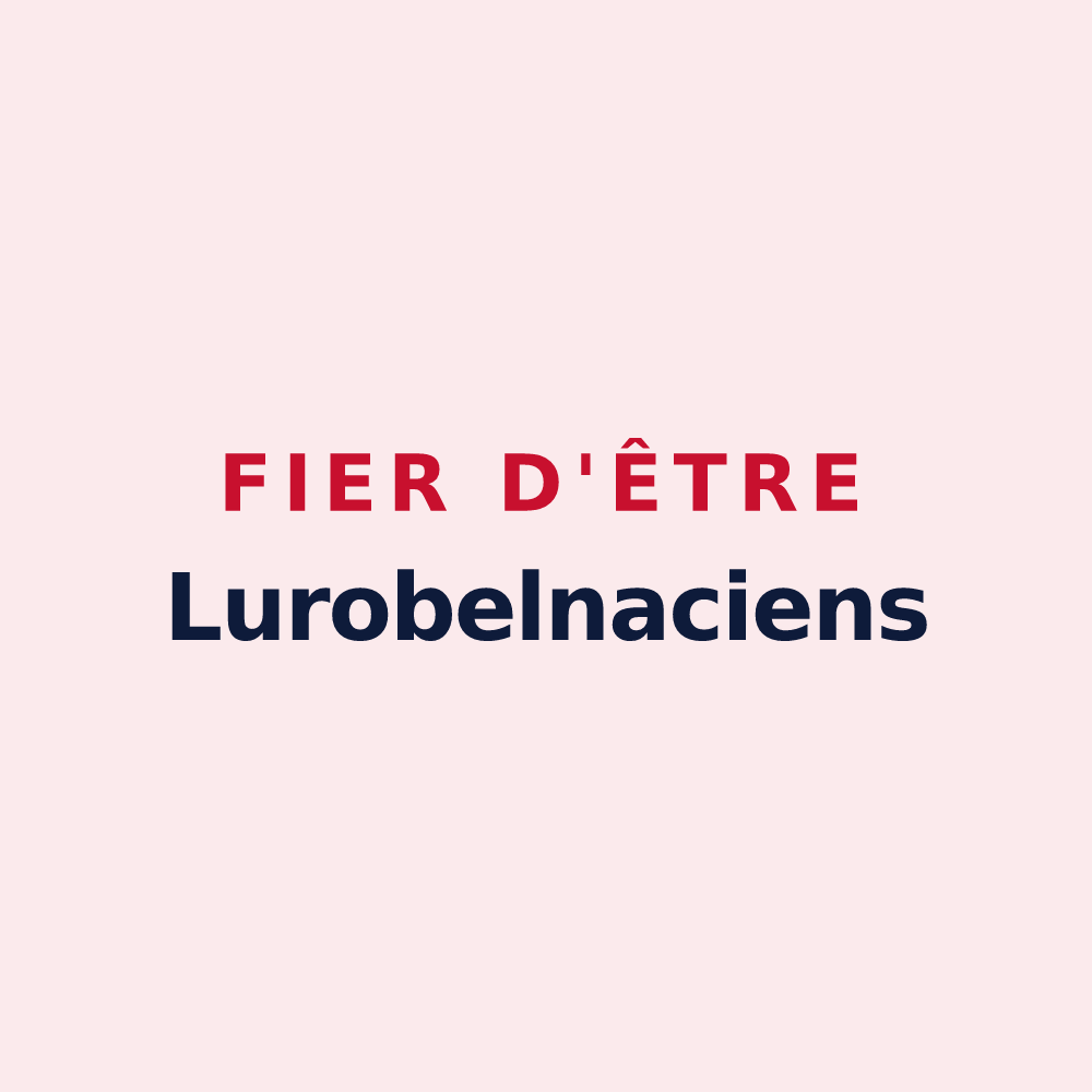 Magnet « Fier d'être Lurobelnaciens » — design pour Louroux-de-Beaune