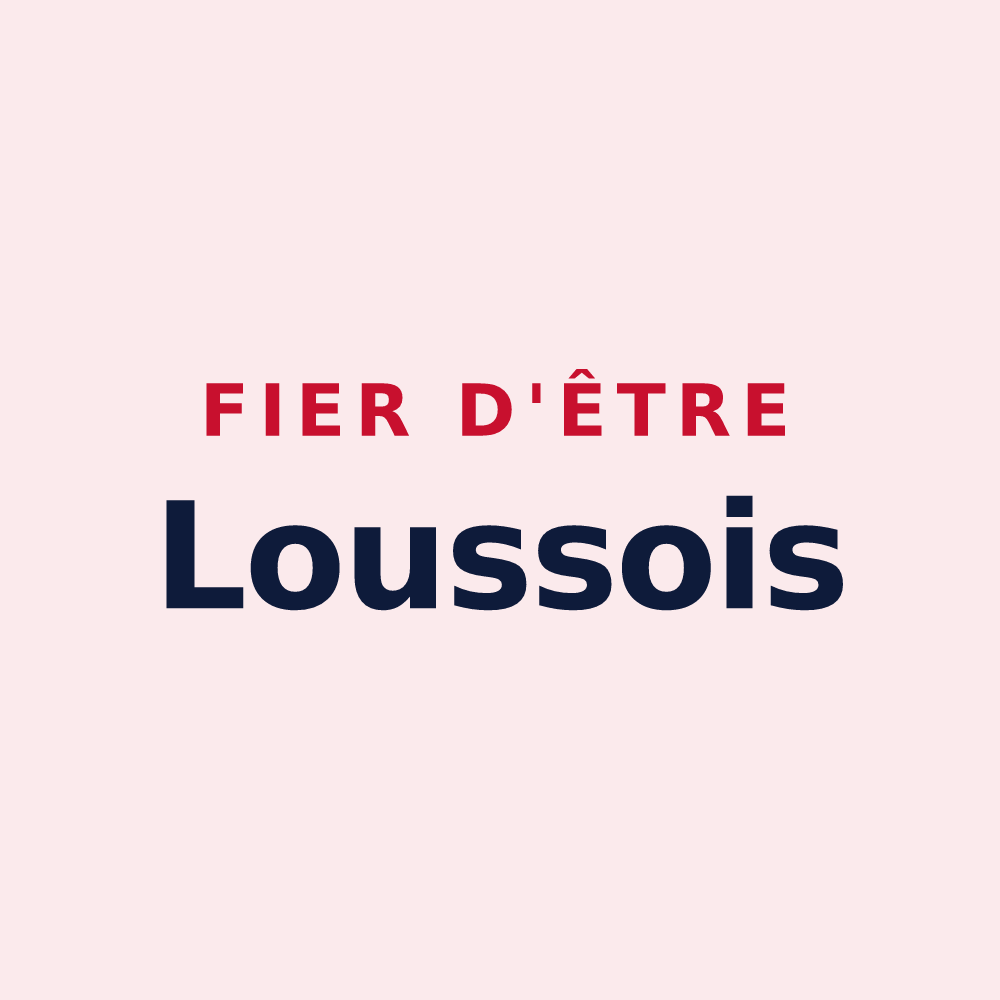 Magnet « Fier d'être Loussois » — design pour Loussous-Débat